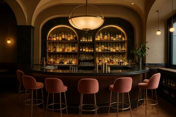 Стильный коктейльный бар в интерьере Pinco