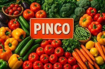 Красочная витрина со свежими продуктами для Pinco