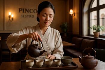 Традиционная чайная церемония в Pinco Bistro