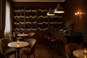 Элегантный винный бар Pinco с богатым ассортиментом
